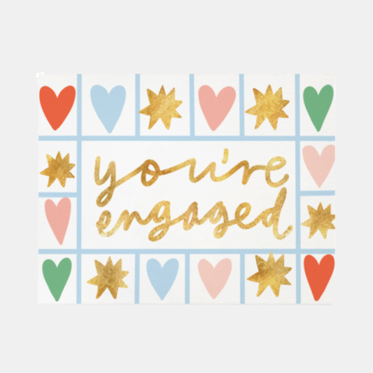 Engaged Sparkles Card