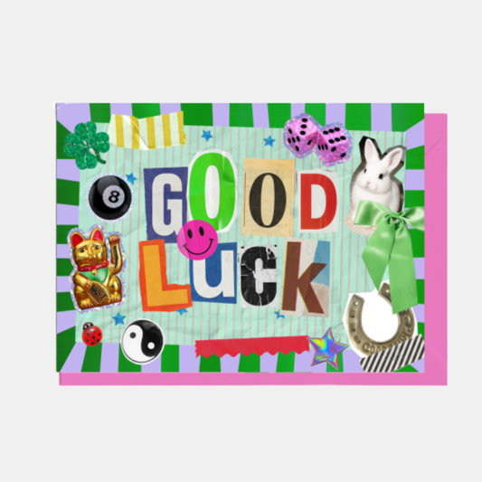 Good Luck Smiley Card