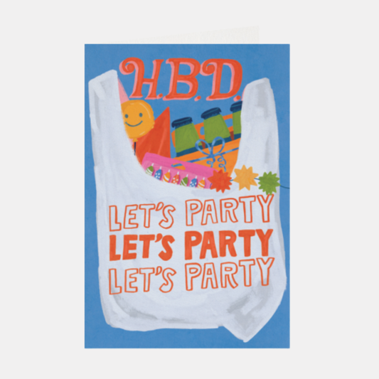 Party Supplies Mini Card
