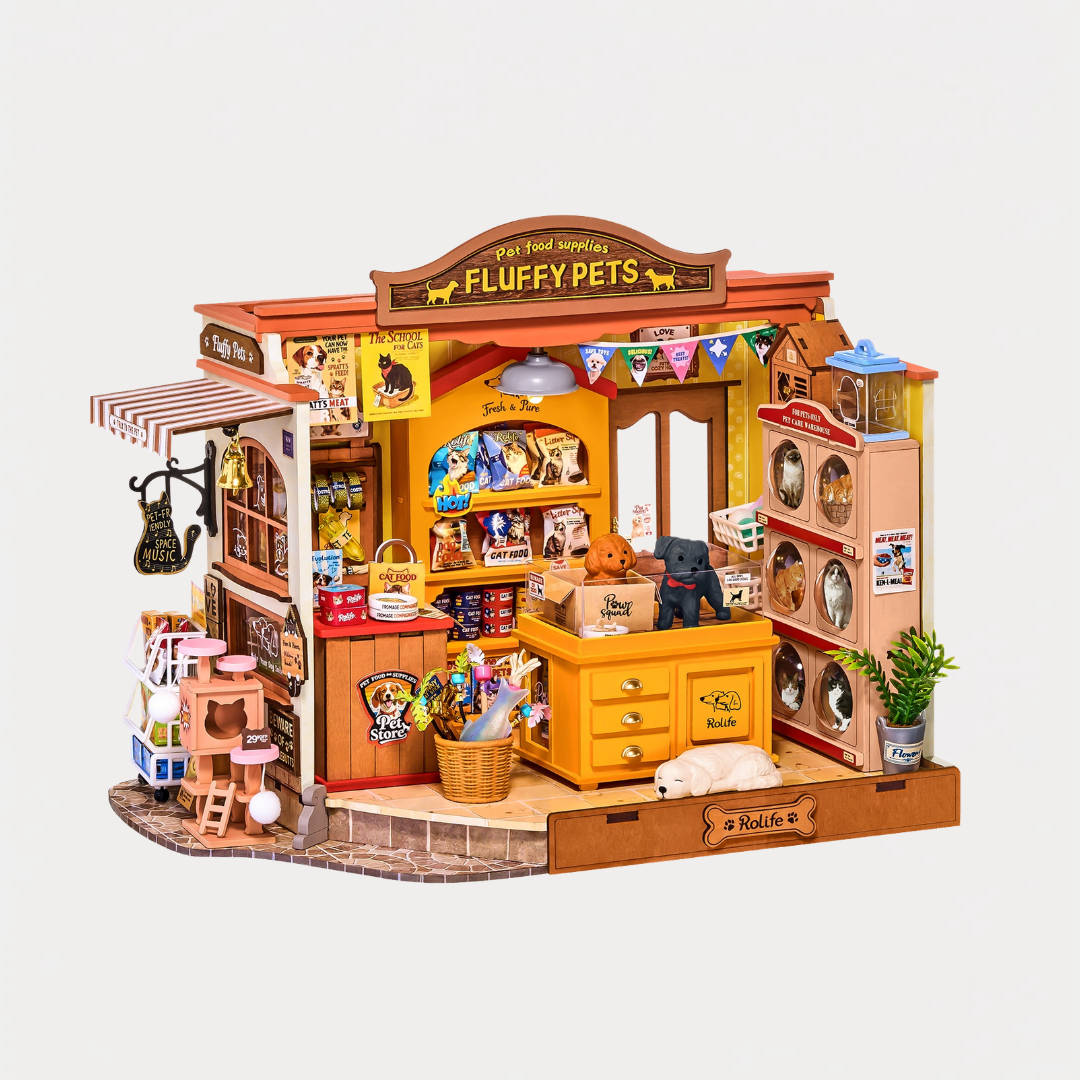 Fluffy Friends Store DIY Miniature Kit