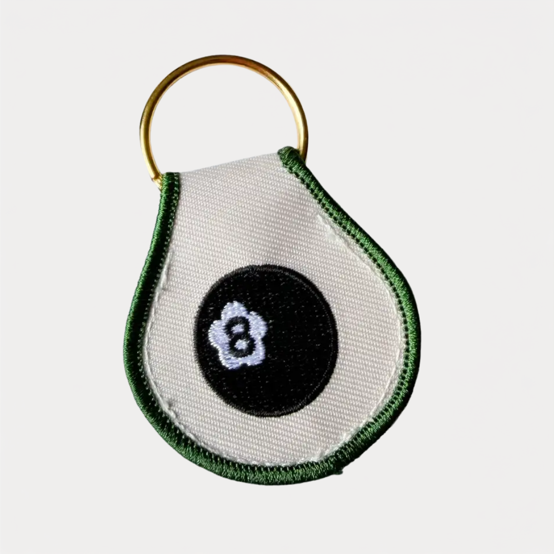 Eight Ball Patch Keychain