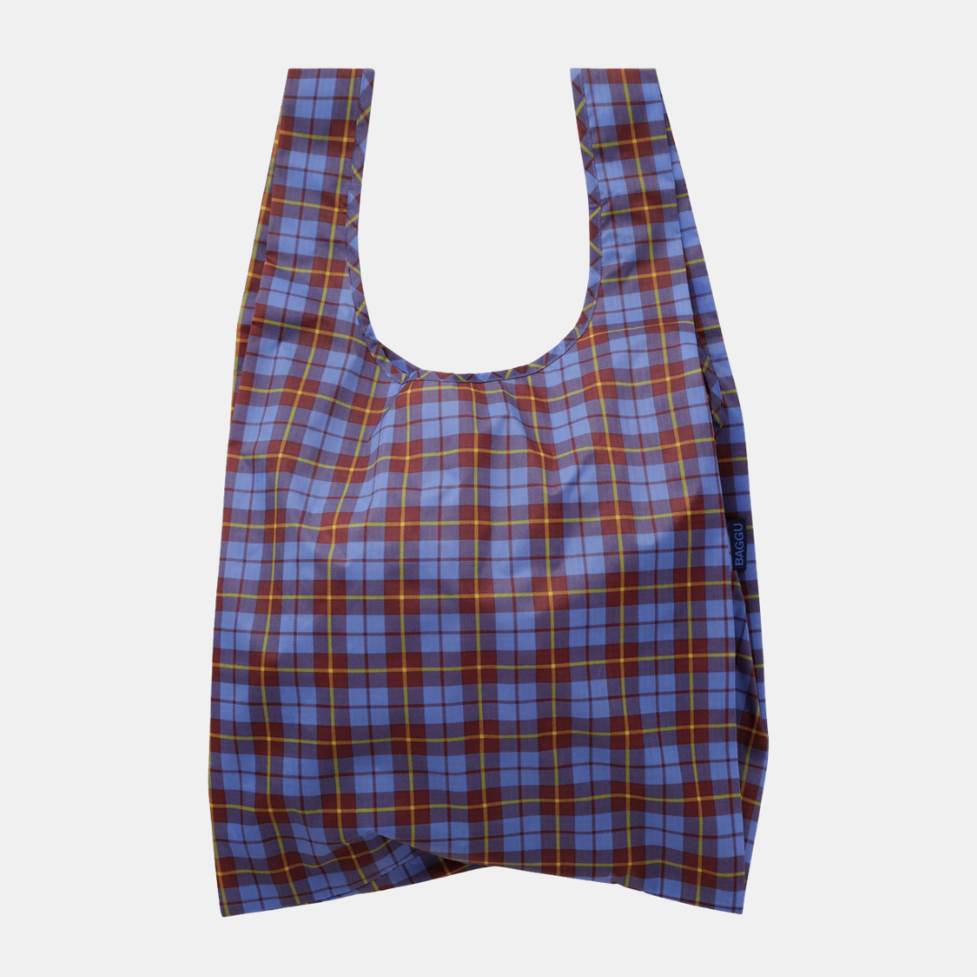 Blue Tartan Standard Baggu