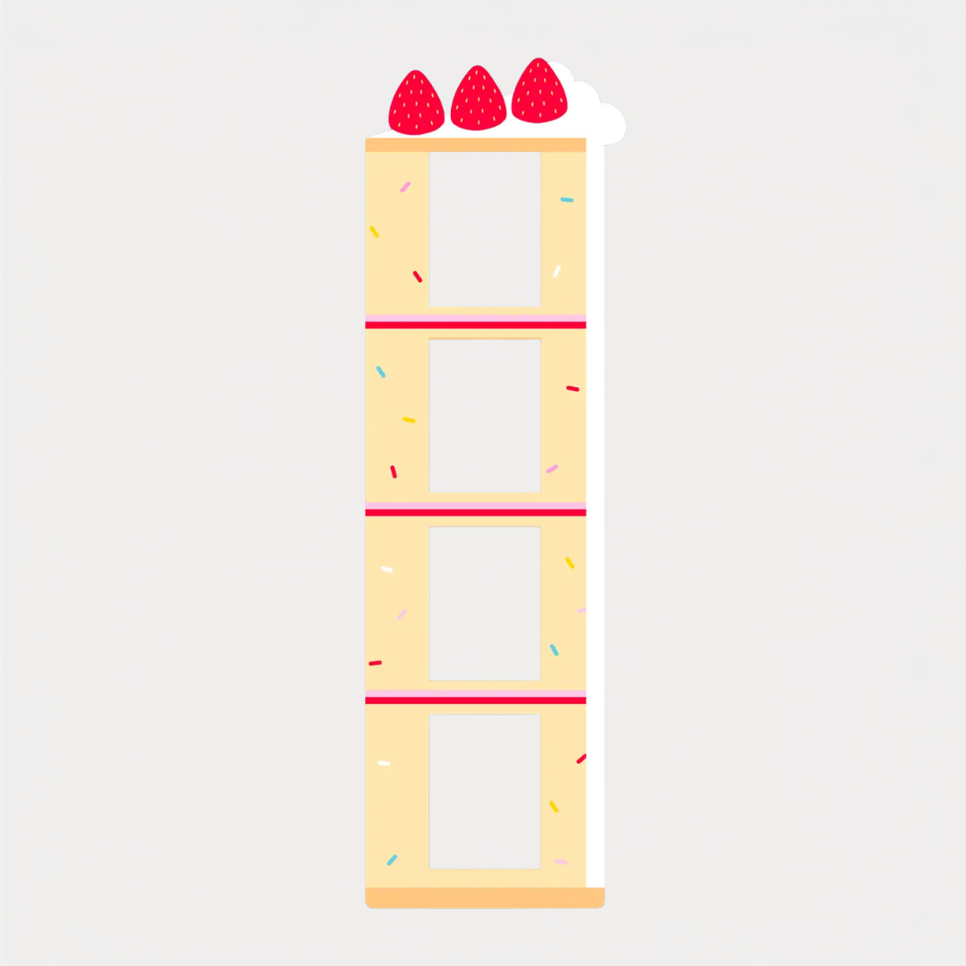 Cake Magnetic Photobooth Frame