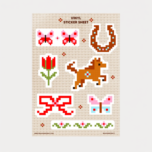 Pixels Sticker Sheet