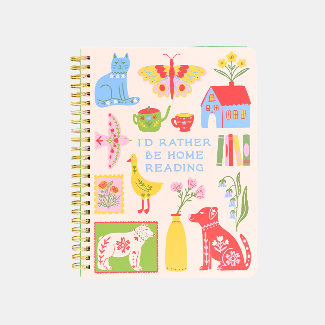 I'd Rather Be Home Reading Mini Notebook