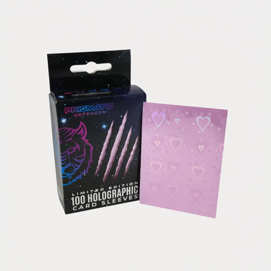 Light Pink Pulsar Holographic Card Sleeve