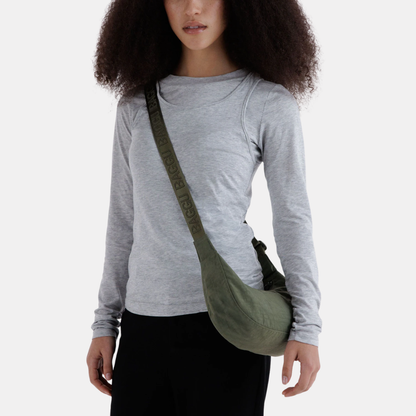 Caper Small Nylon Crescent Bag
