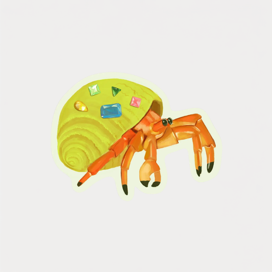 Hermit Crab Sticker