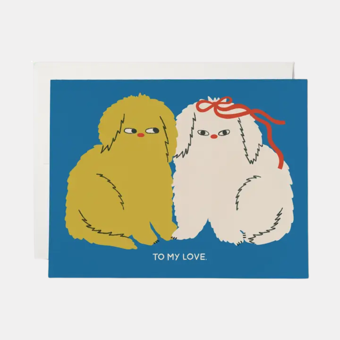 To My Love Puppies Card