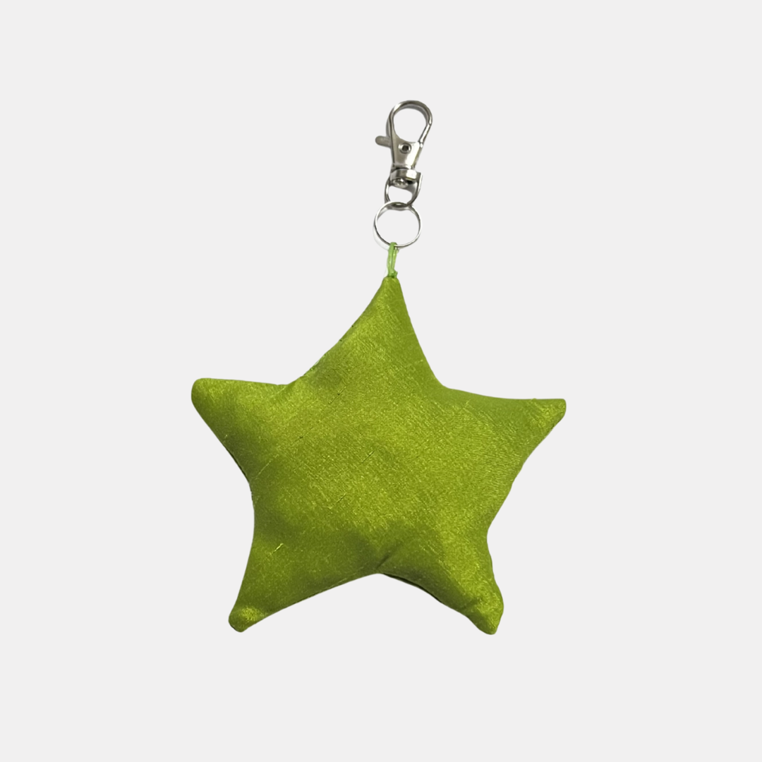 Lime Green Star Bag Charm