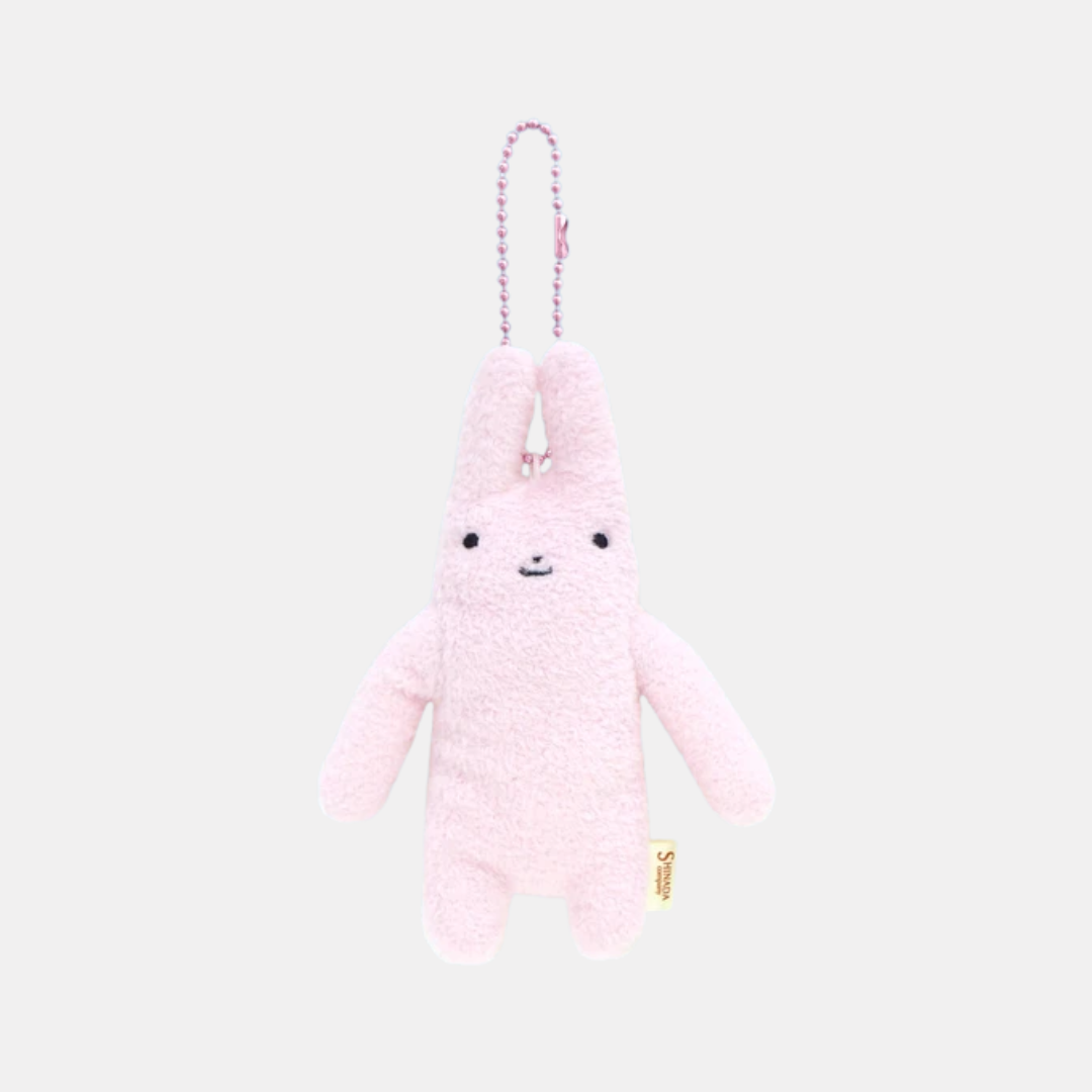 Pink Bunny Fumofumo-San Plush Keychain