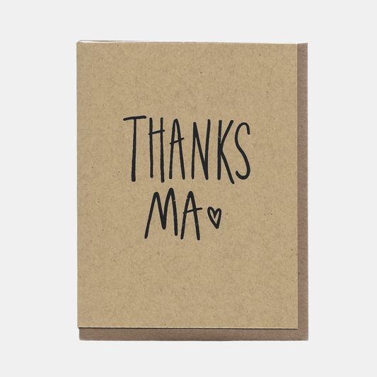 Kraft Thanks Ma Card
