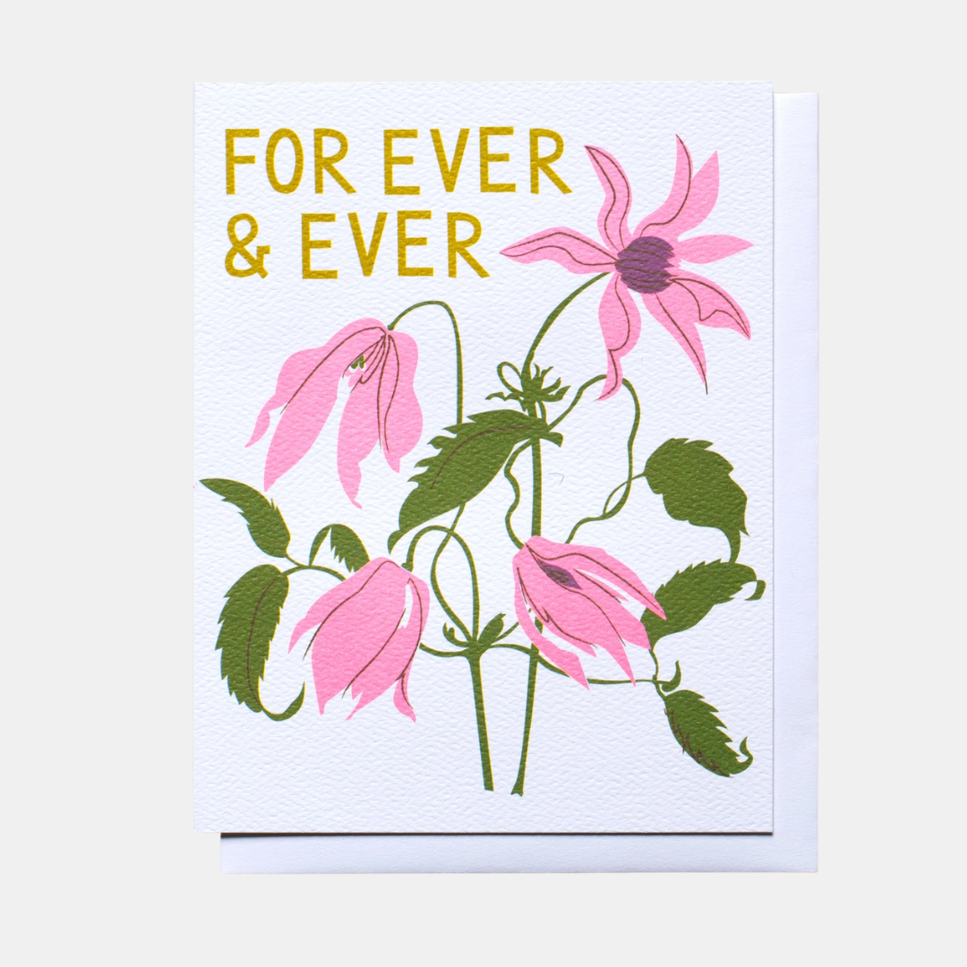 For Ever and Ever Flowers Card