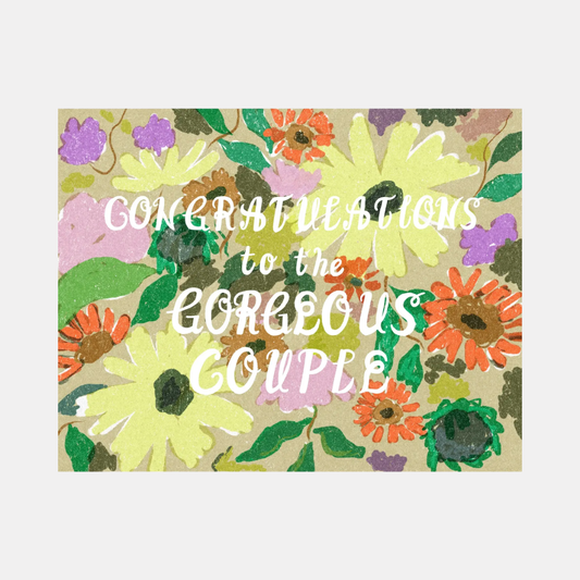 Congratulations to the Couple Card