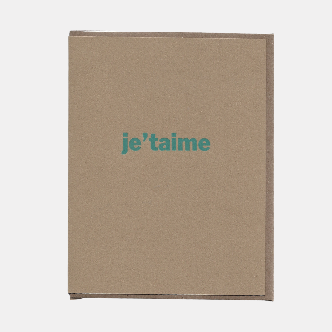 Kraft Je t'Aime Card