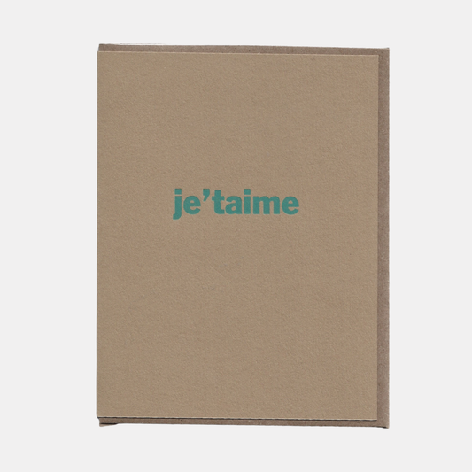 Kraft Je t'Aime Card