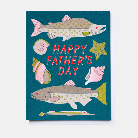 Happy Fathers Day Fish Card