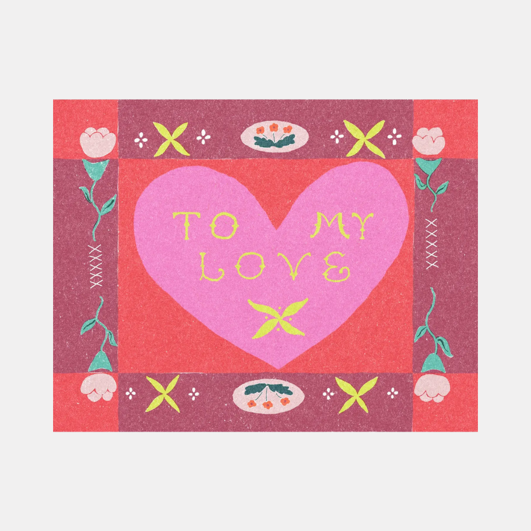 To My Love Floral Card