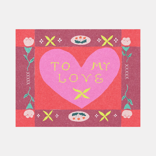 To My Love Floral Card