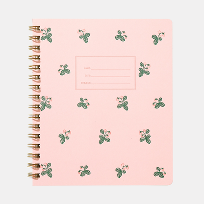 Strawberry Lined Notebook