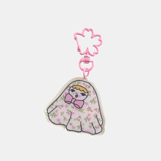 Floral Ghost Munbeibi Keychain