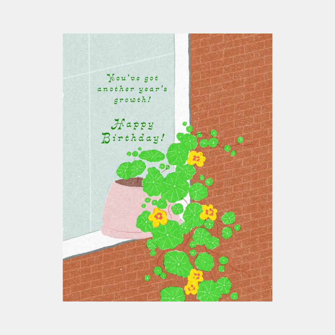Another Year of Growth Bday Card