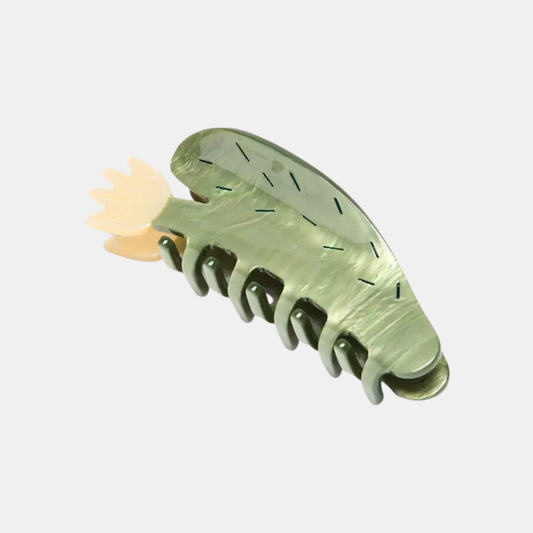 Green Desert Bloom Hair Claw