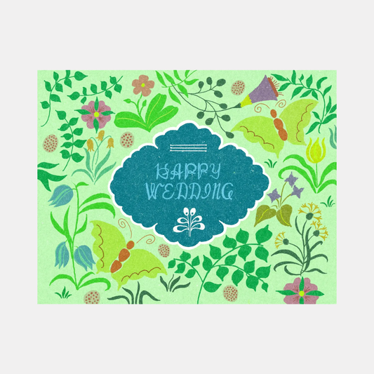Happy Wedding Butterflies Card