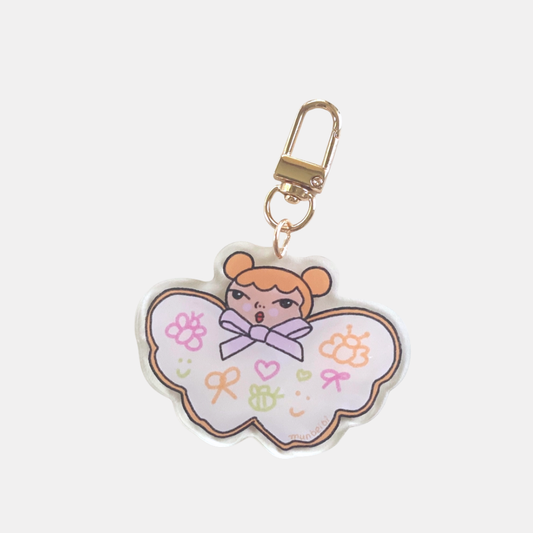 Doodle Butterfly Munbeibi Keychain