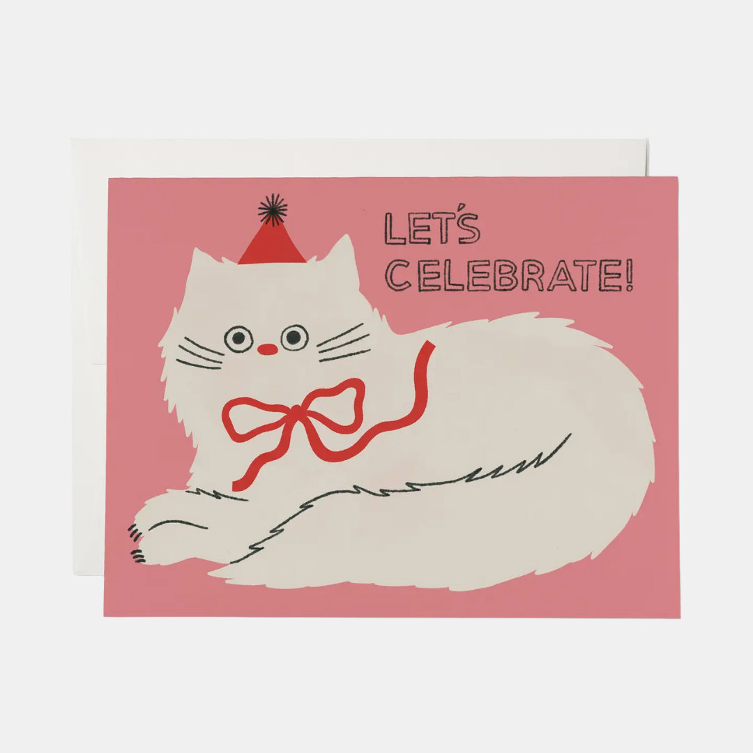 Let's Celebrate Cat B-Day Card
