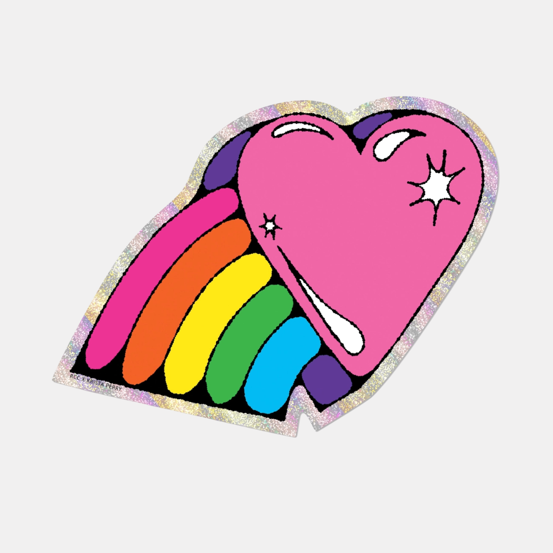 Rainbow Heart Sticker