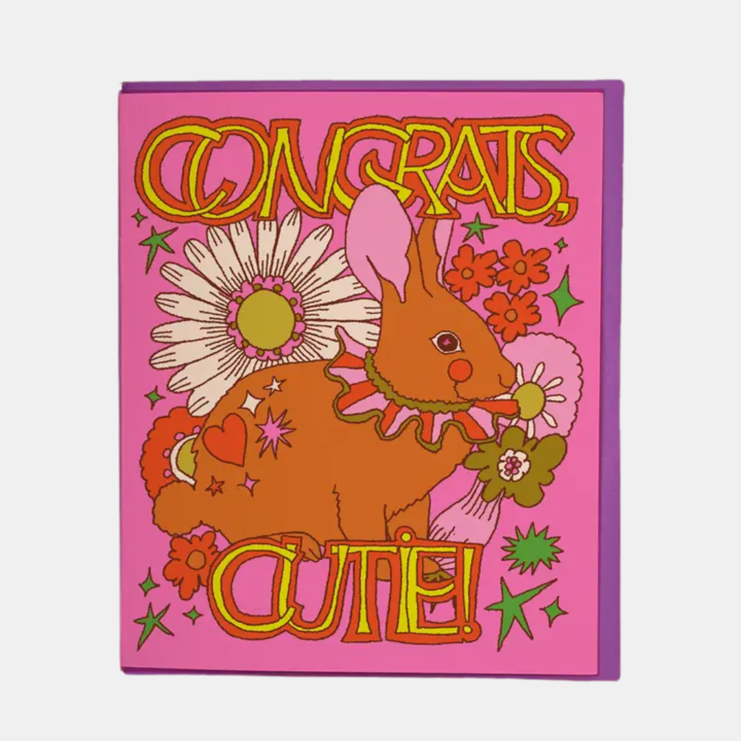 Congrats Cutie Bunny Card