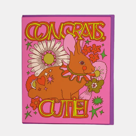 Congrats Cutie Bunny Card