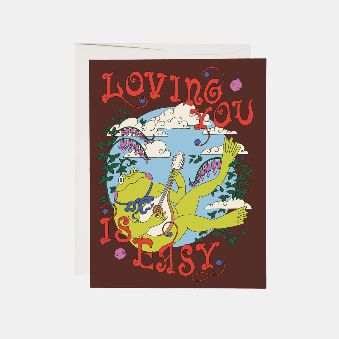 Loving You is Easy Frog Card