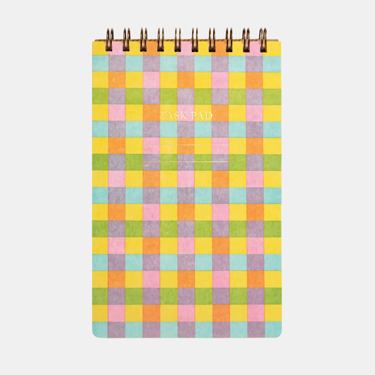Plaid Task Pad Notebook