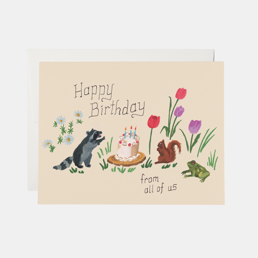 Birthday Cake Critters Card