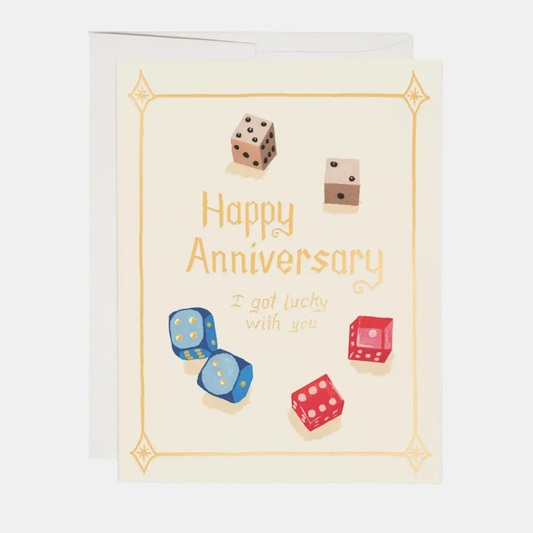 Lucky Dice Anniversary Card