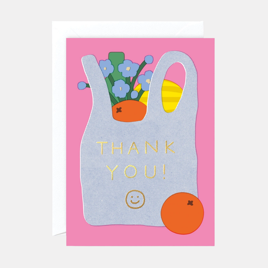 Thank You Shopping Bag Card