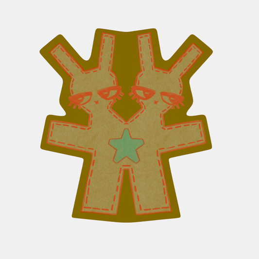 Double Bunny Sticker