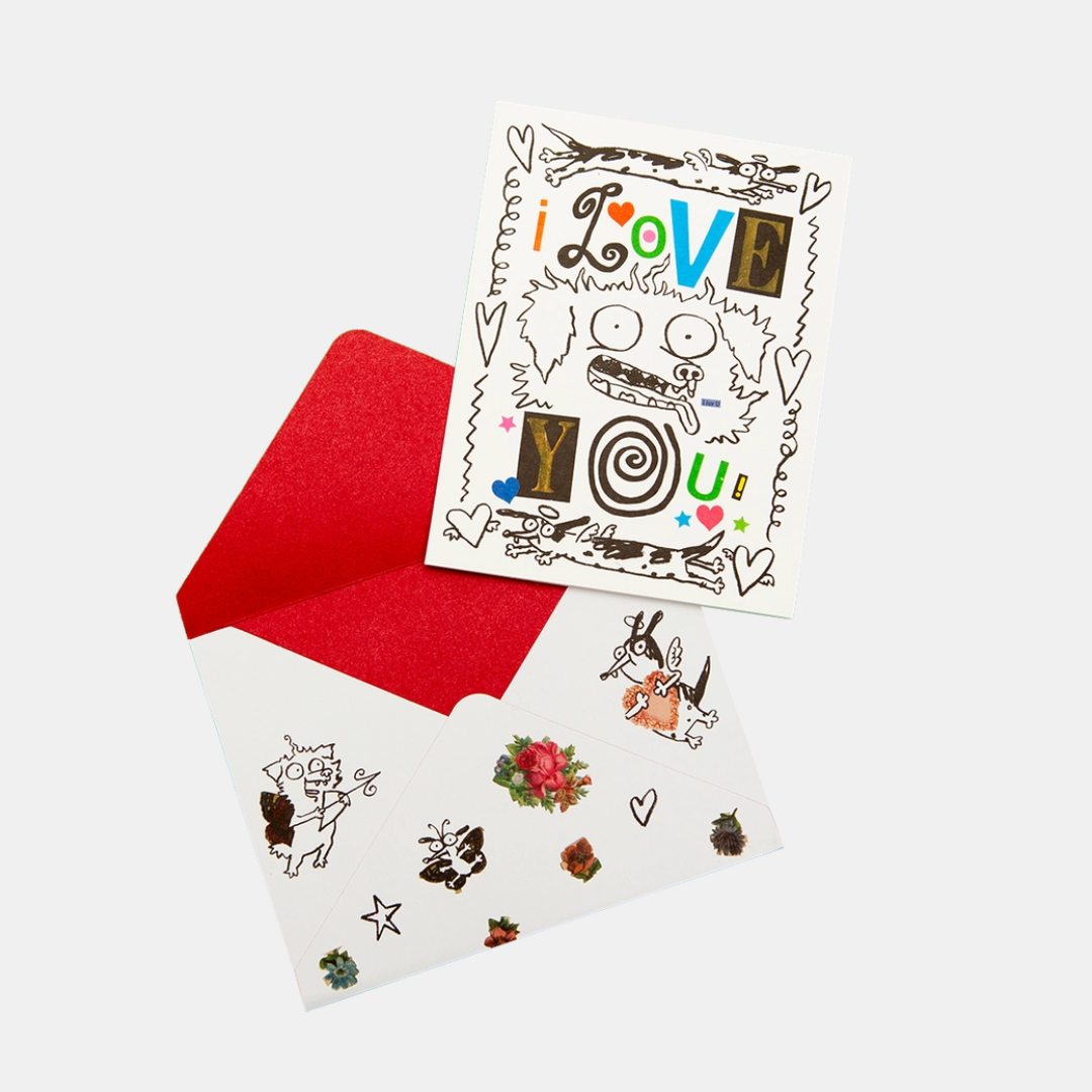 I Love You Dogs Card