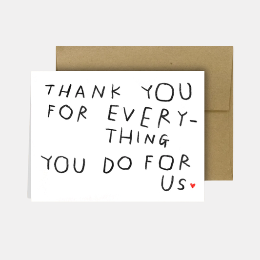 Thank You for Everything Card