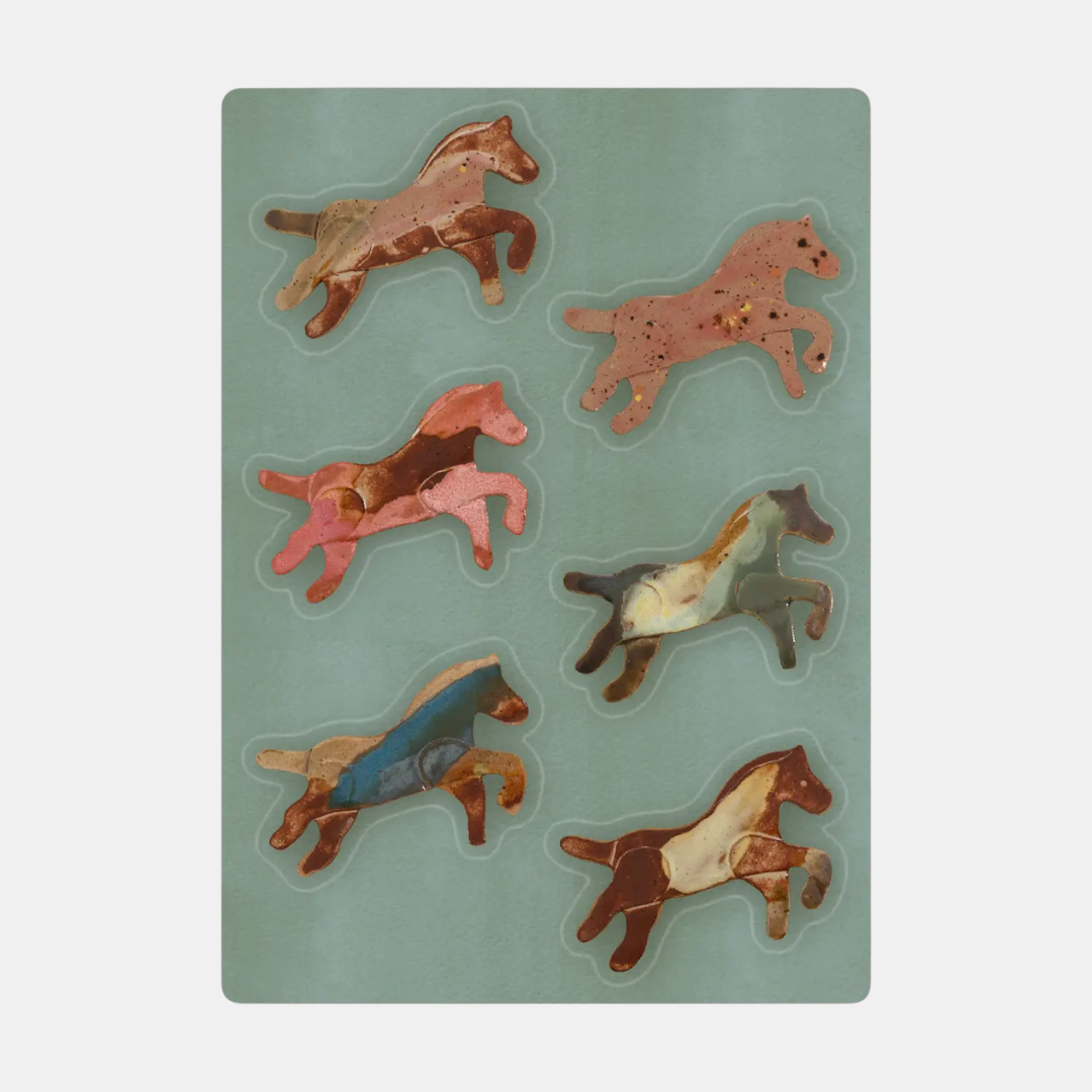 Ceramic Horses Sticker Sheet