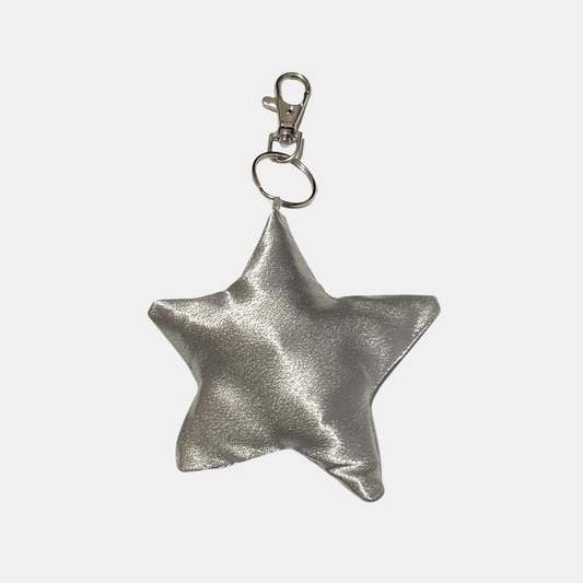 Silver Star Bag Charm
