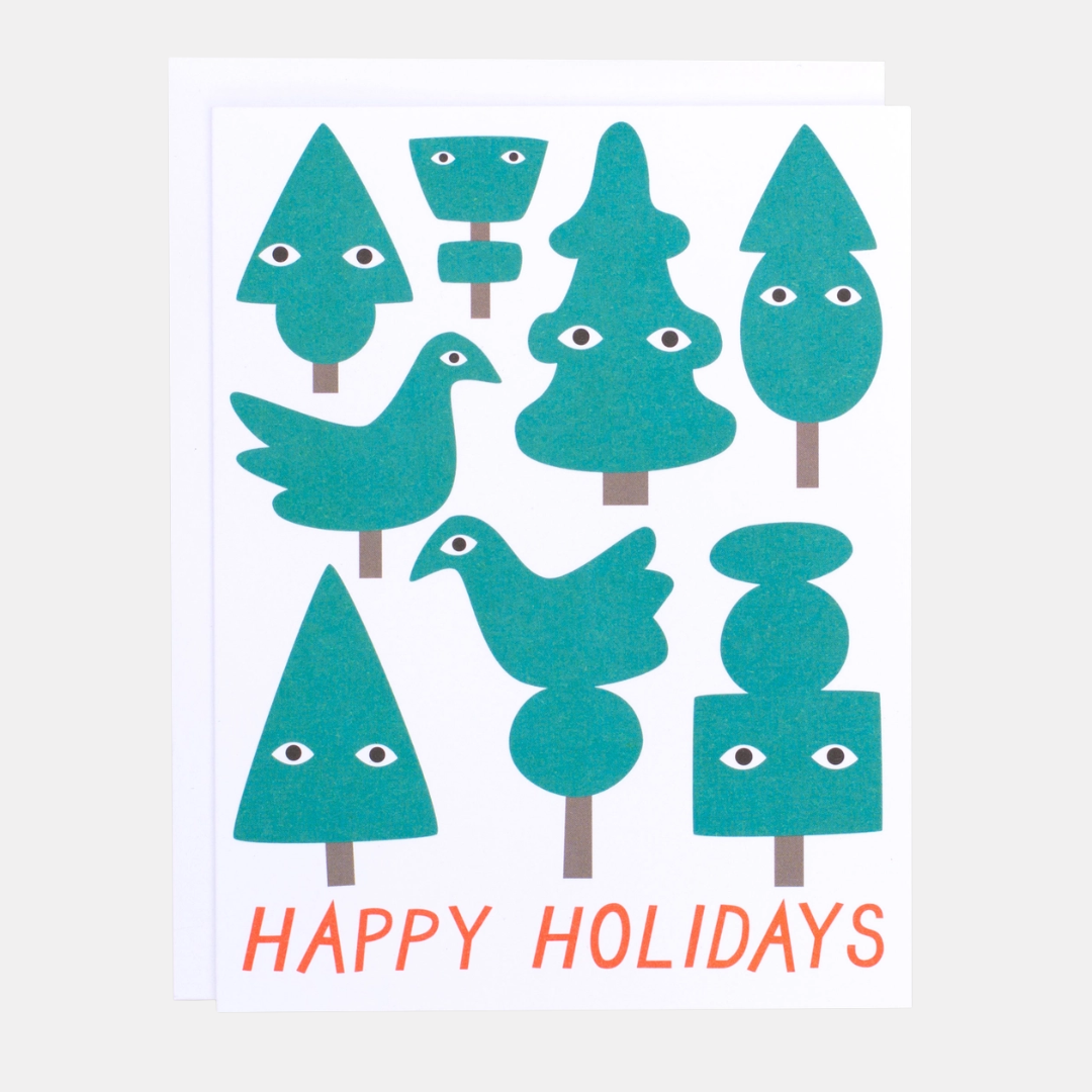 Topiary Holiday Card