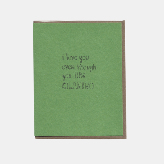 Cilantro Love Card