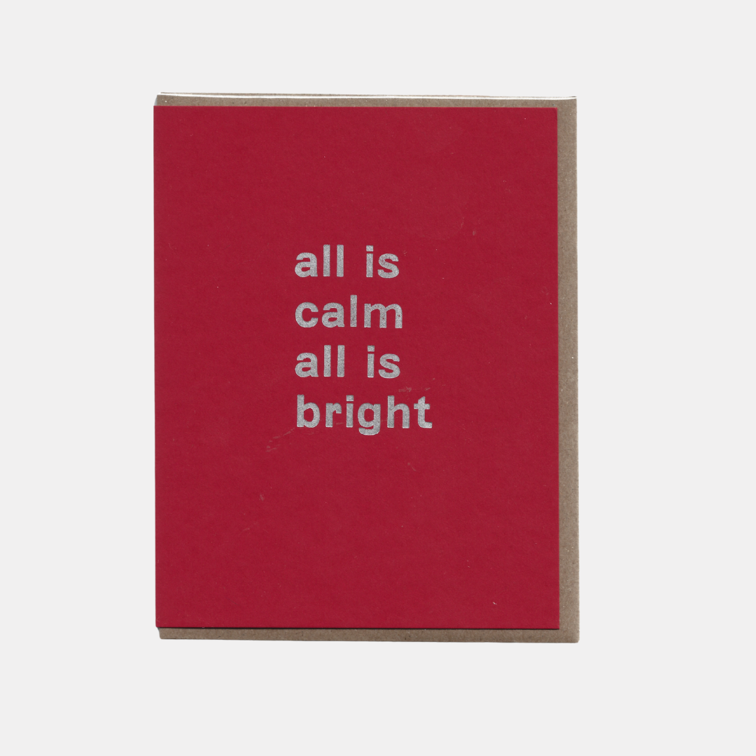 All is Calm Holiday Card