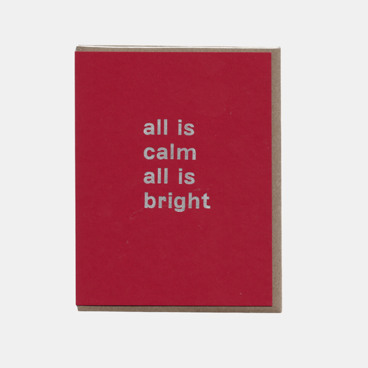 All is Calm Holiday Card