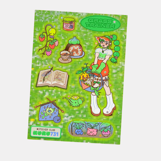 Grass Trainer Sticker Sheet