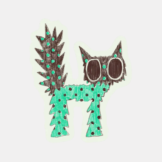 Spiky Cat Sticker