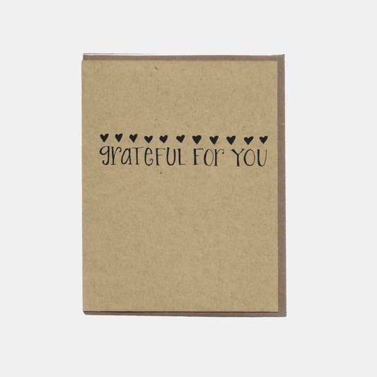 Grateful for You Card